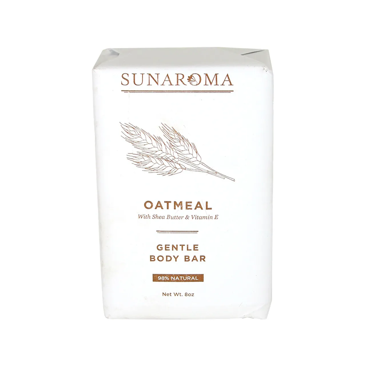 Our Sunaroma Oatmeal & Vitamin E Soap soothes and cleanses sensitive skin. It combines the gentle exfoliating properties of oatmeal with the nourishing benefits